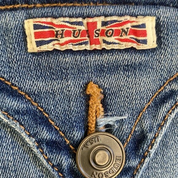 HUDSON cuffed stretch jean shorts - Picture 5 of 8